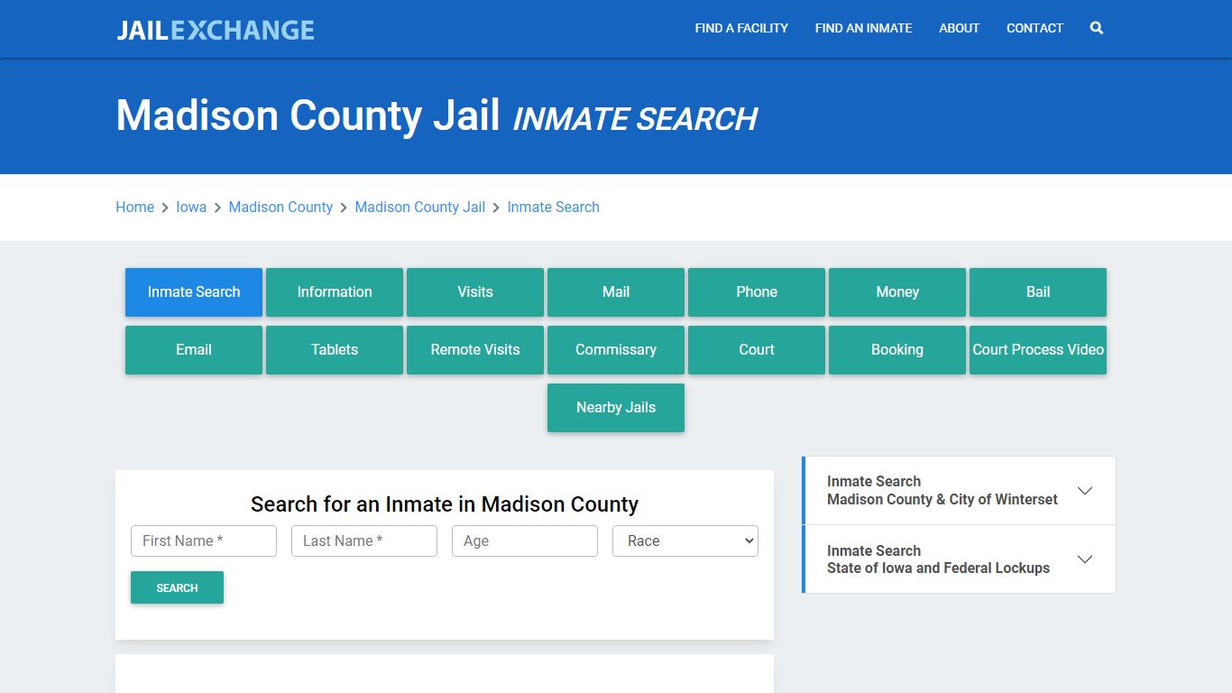 Madison County Jail, IA Inmate Search: Roster & Mugshots